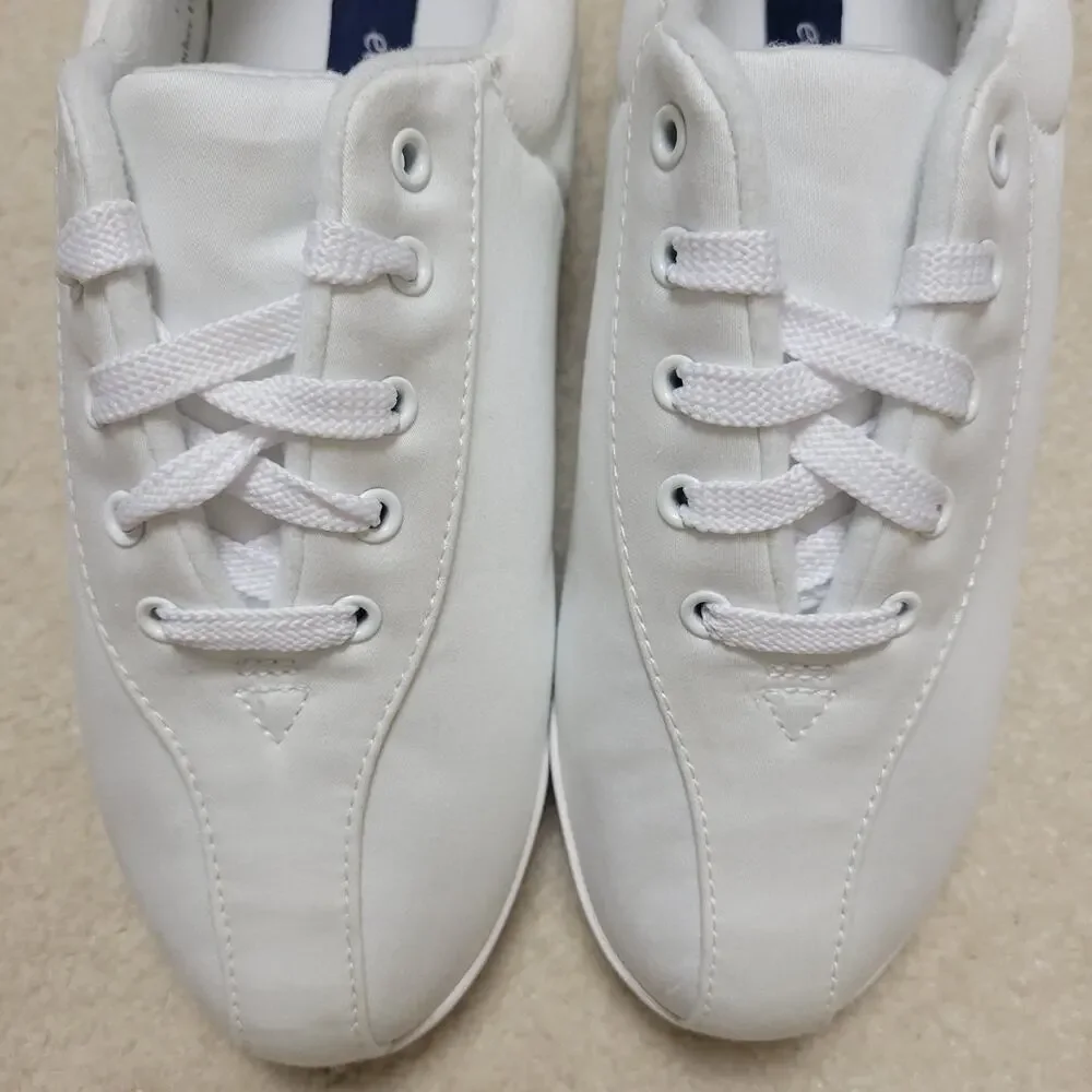 NWOT/B Easy Spirit 10D White AP1 Lace Up Walking Sneaker Shoe Textile - Picture 6 of 15